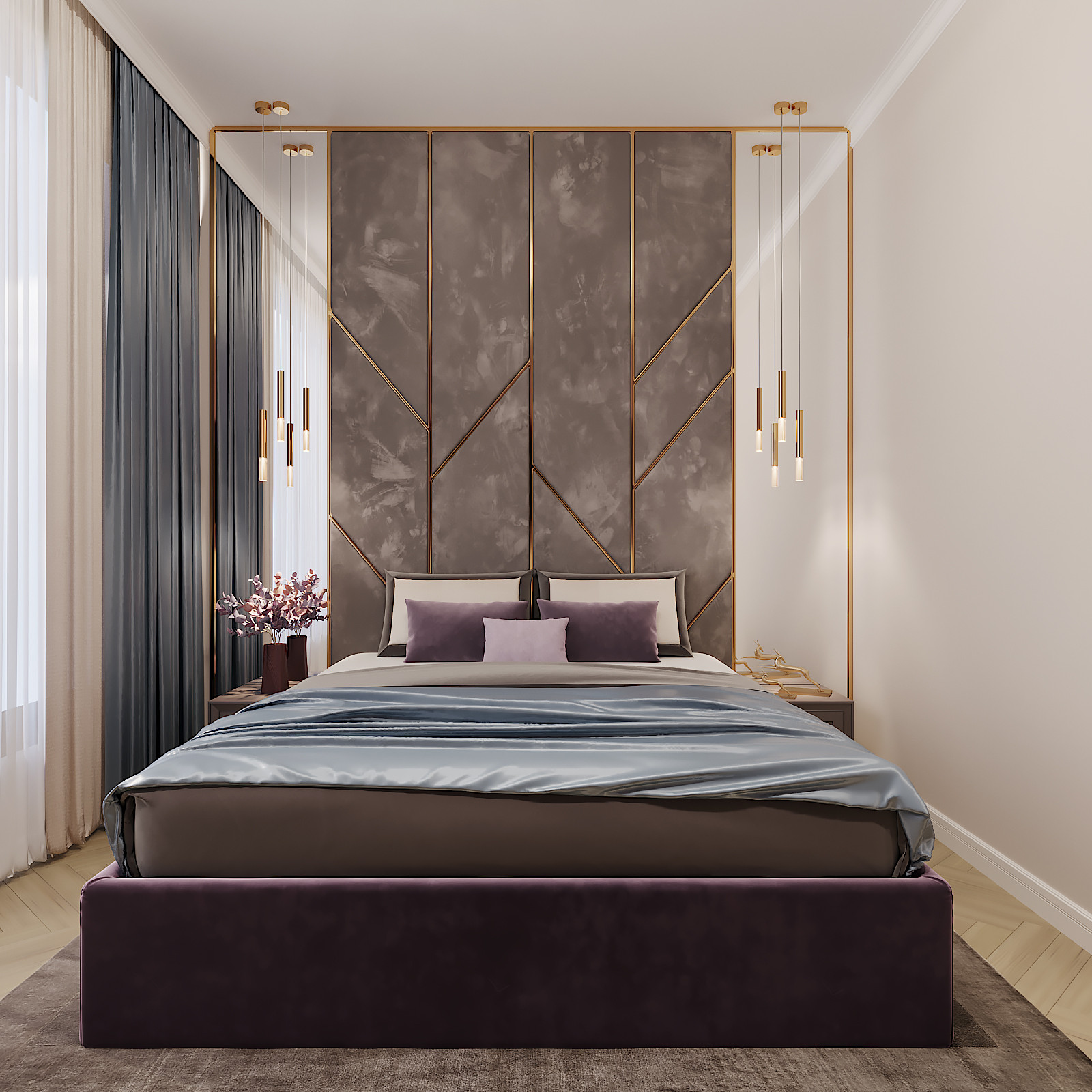 Обложка проекта: ЖК Береговой. Спальня.