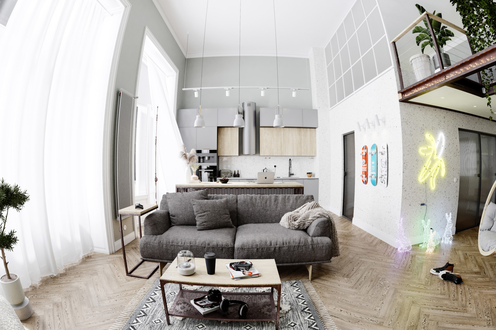 Обложка проекта: Квартира Дуплекс 72 м2