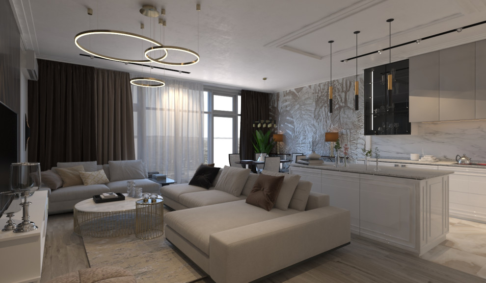 Проект интерьера квартиры в жк "Адмирал" г.Ростов-на-Дону