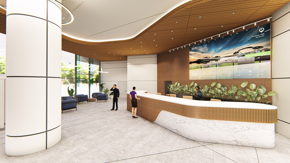 Концепция интерьеров офиса телекомпании НТВ