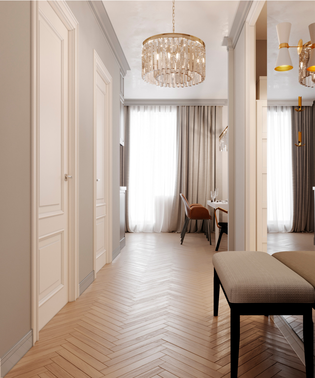 Обложка проекта: Дизайн проект в Бутово однокомнатной квартиры