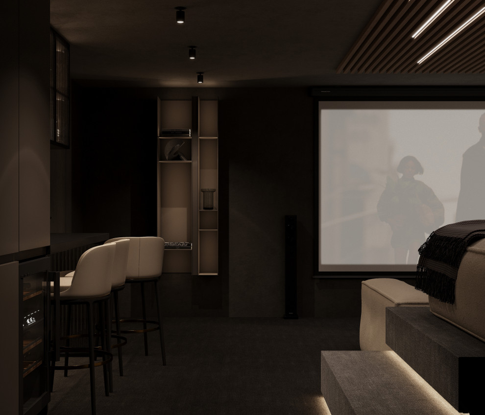 Цокольный этаж дома Тихая роскошь