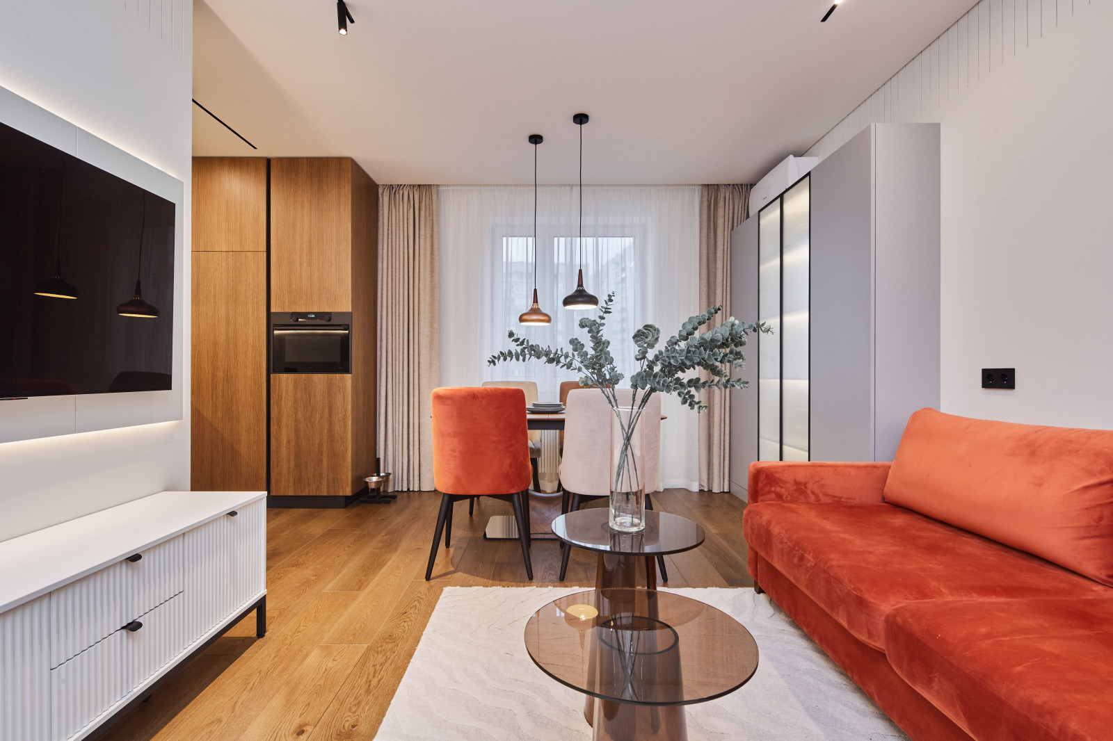 Современный дизайн трехкомнатной квартиры 112 кв. м.