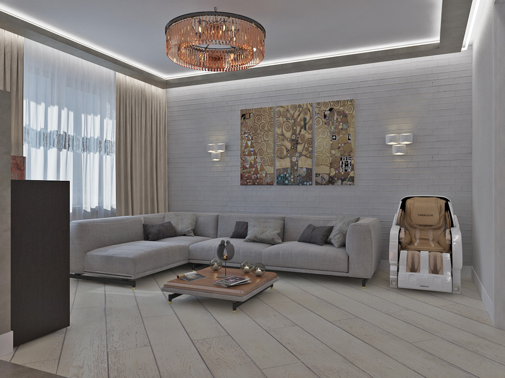 Квартира в смешанном стиле Лофт&АртДеко