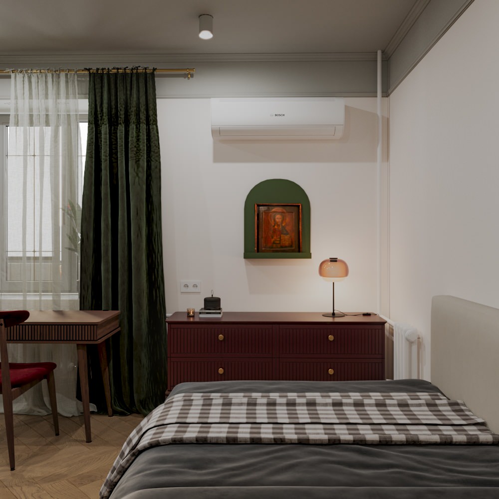 Квартира в Москве для молодой девушки  Площадь: 33,4 м2.