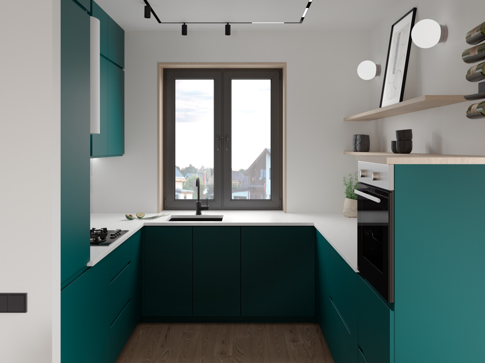 Апельсиновый диван в современном интерьере