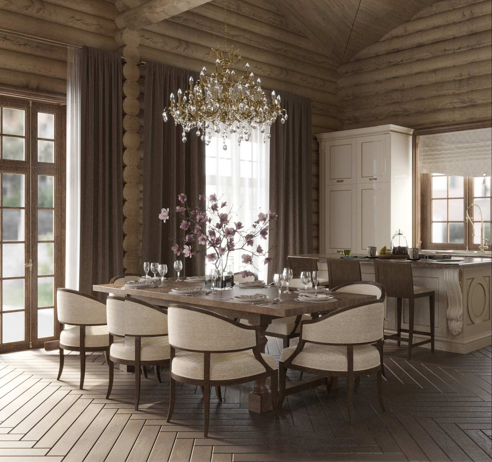 Дизайн интерьера дома 125 кв.м.