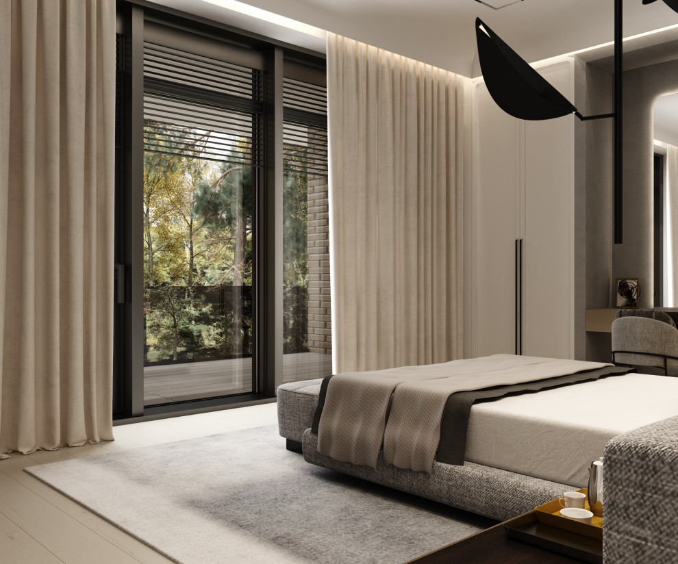 Спальни Гостевые в загородном доме 820 м2