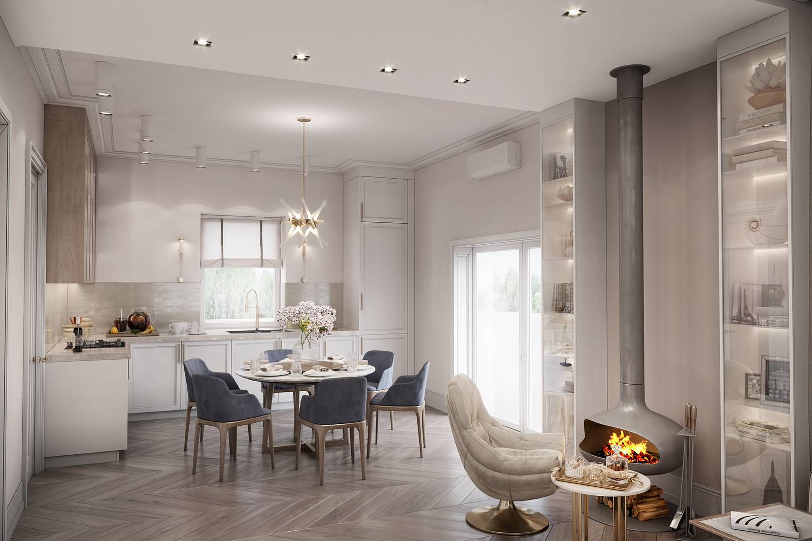 Визуализация интерьера дома в Немецкой деревне