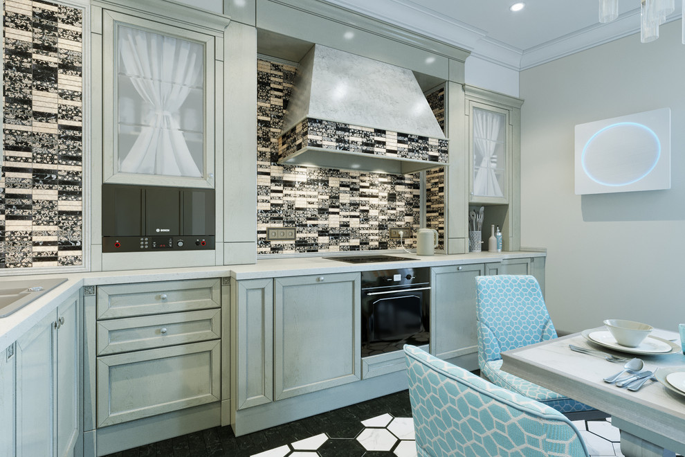 ДИЗАЙН ИНТЕРЬЕРА КВАРТИРЫ 228 м.кв. ЖК "Амурские зориклассическаякухня