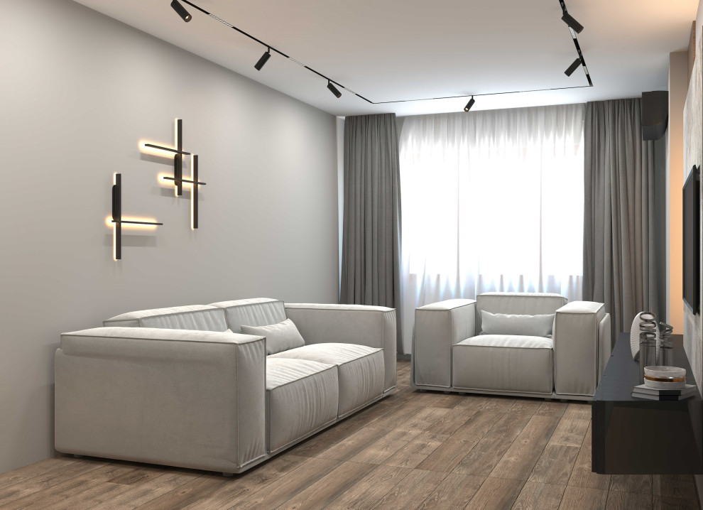 Обложка проекта: Дизайн-проект двухкомнатной квартиры