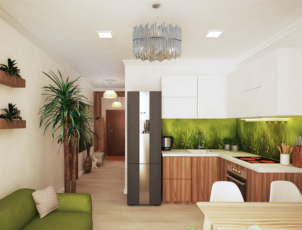 Обложка проекта: Эко-квартира для молодой девушки