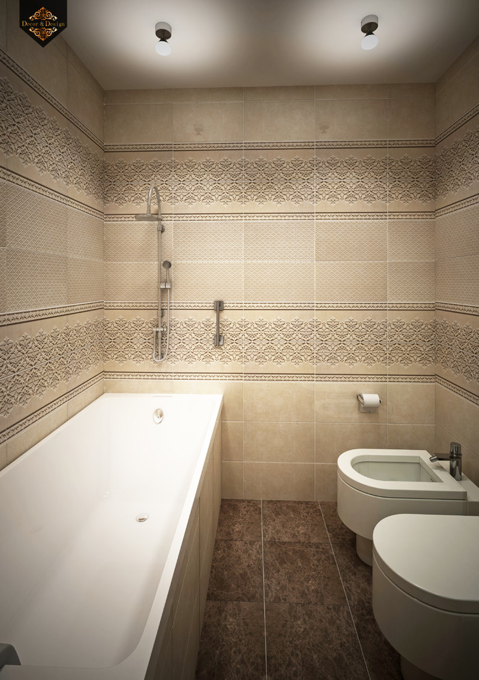 "Фьюжн в интерьере"трехкомнатная квартира в Казани по ул. Муштари