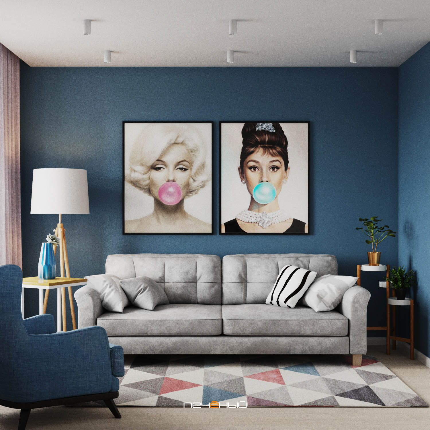 Индивидуальный интерьер в современном стиле