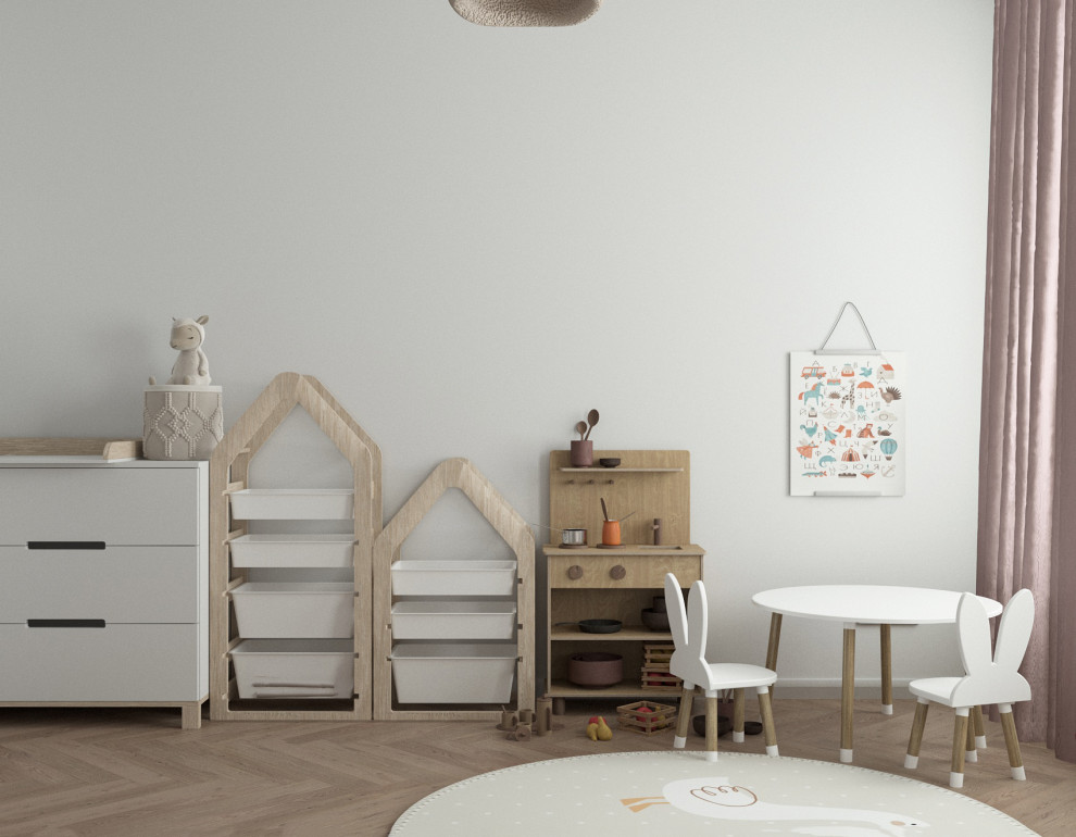 Яркие акценты и универсальная детская: интерьер для молодой семьи с дочкой