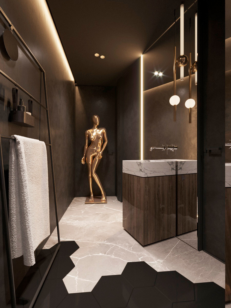 Moscow city. Federation Tower. Sexy room.