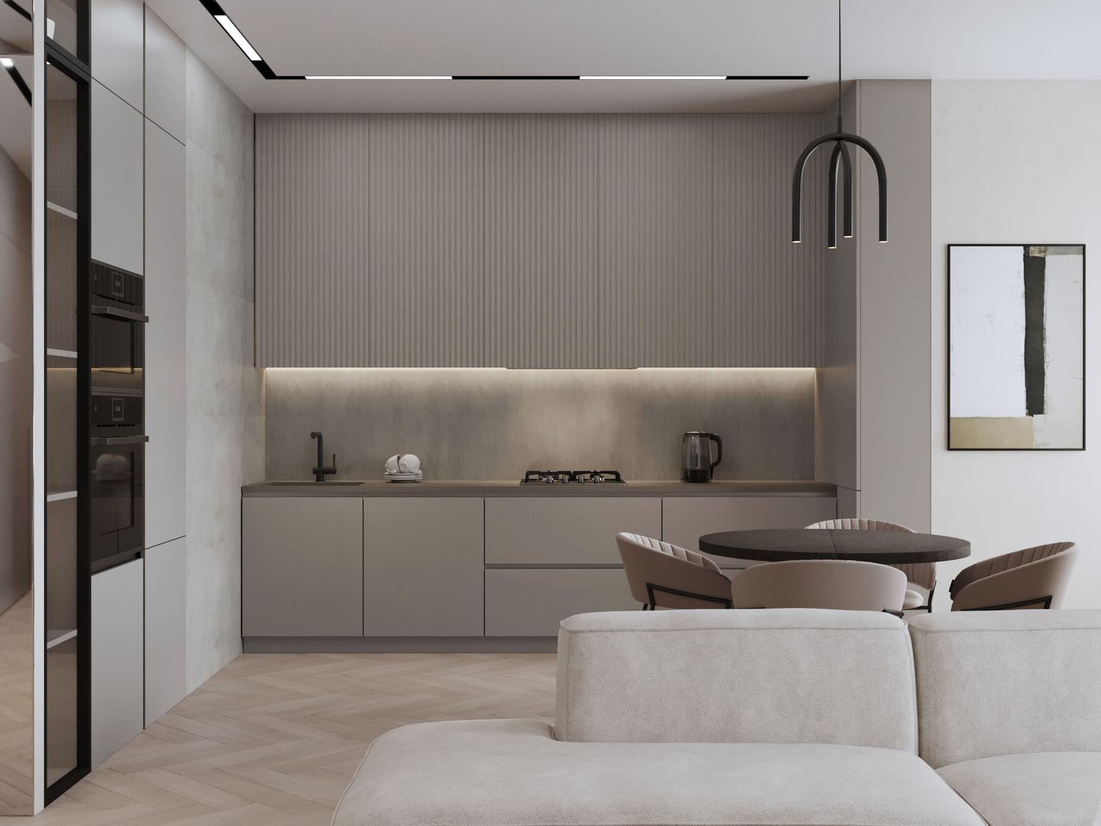 Жк "Салют" Кухня-гостиная