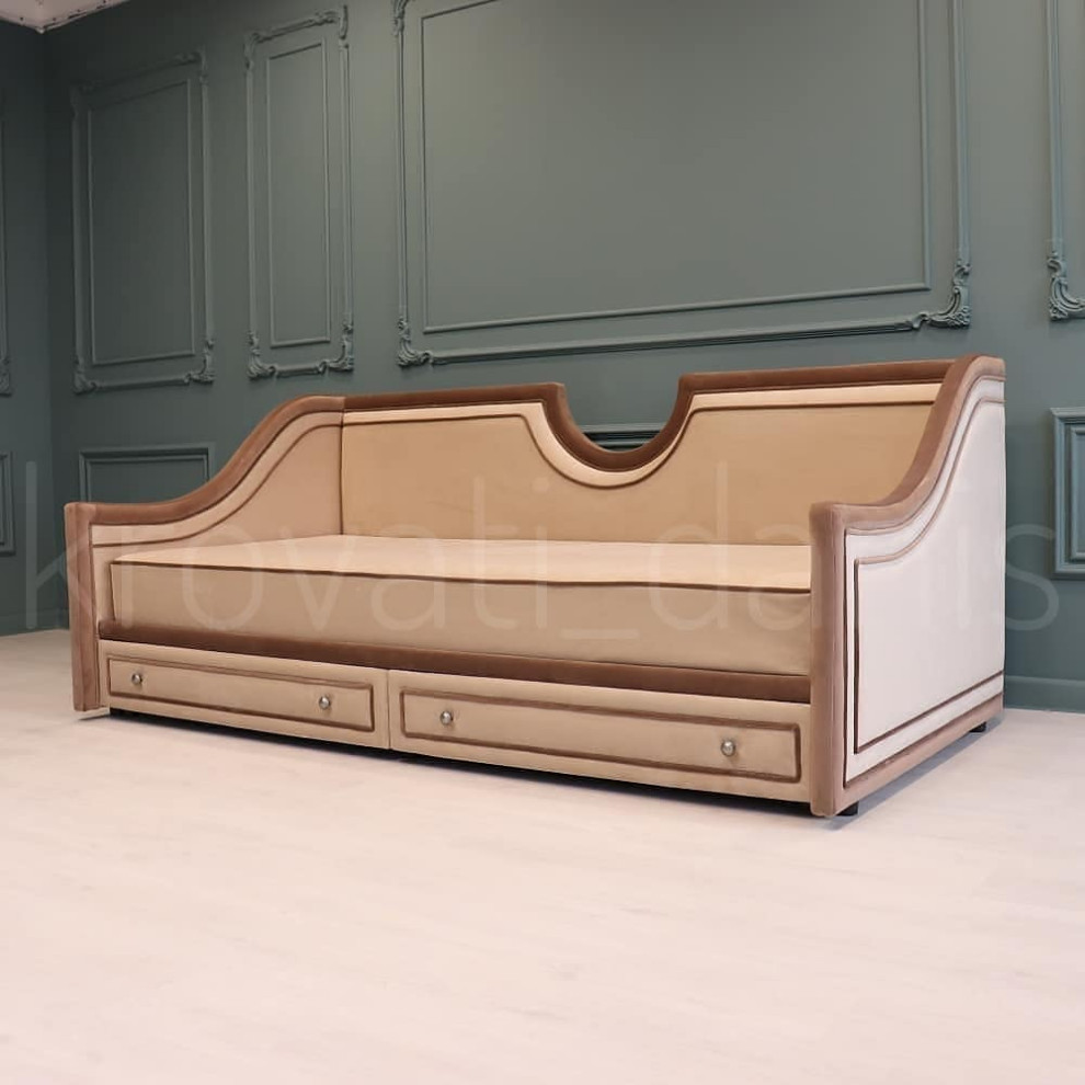 Обложка проекта: Кровать-диван с ящиками для хранения