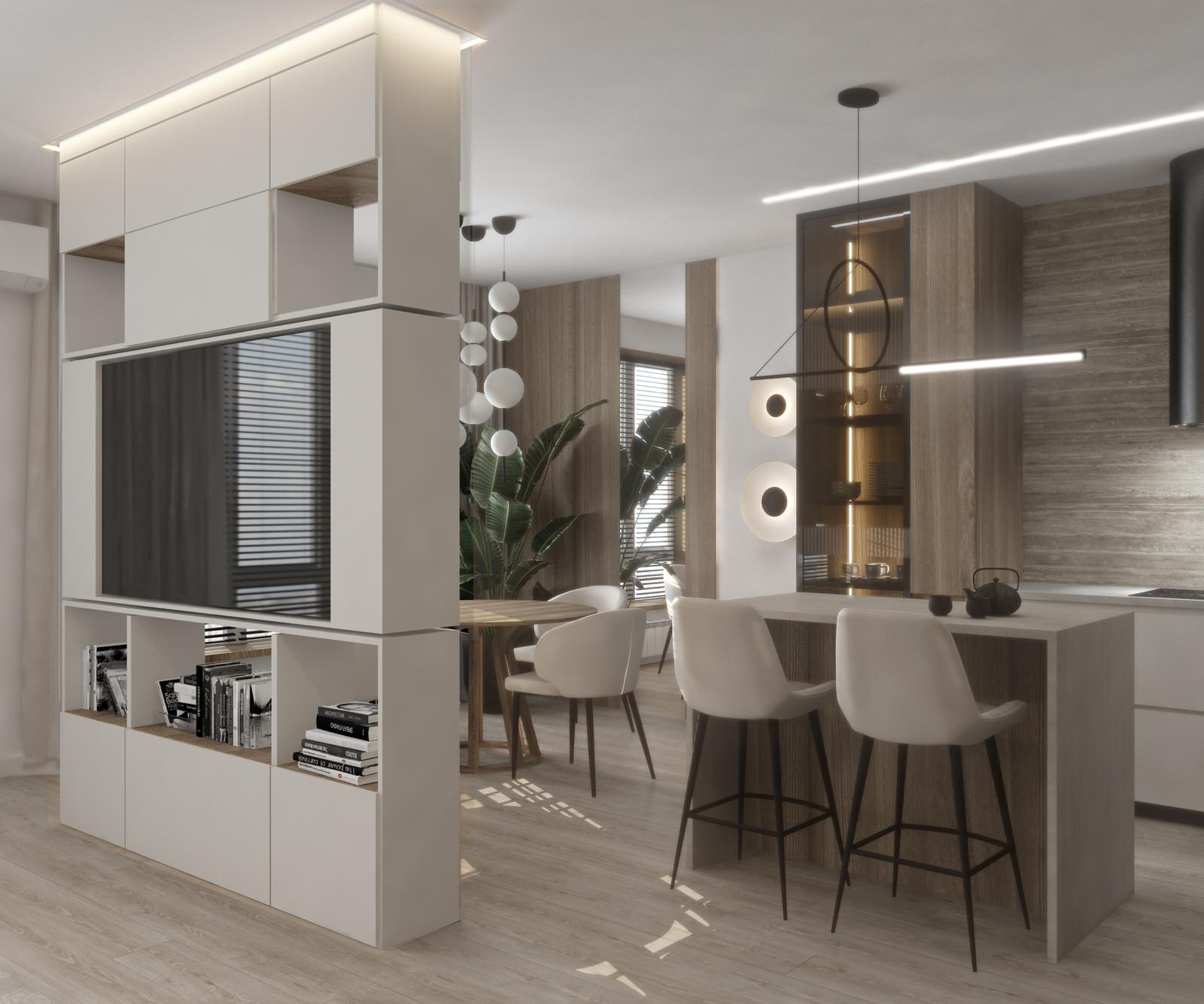 Современный дизайн квартиры 90м2