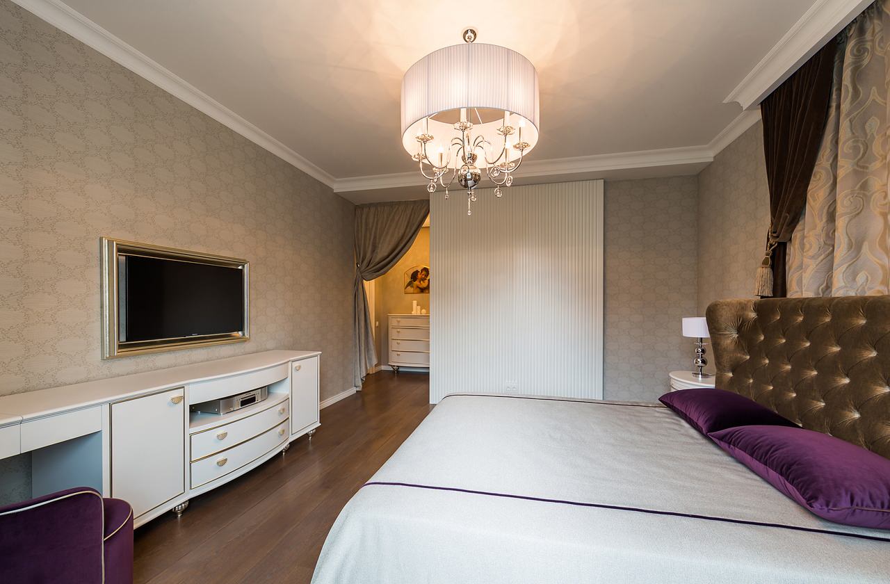 Текстильное оформление квартиры в ЖК "Корона"