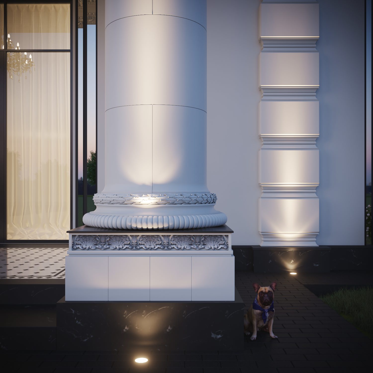 Разработка и оформление проекта загородной резиденции в классическом стиле