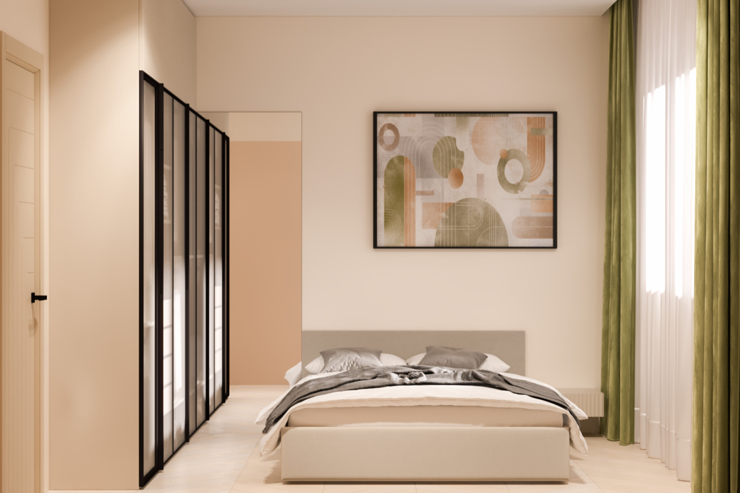 Проект однокомнатной квартиры ЖК Славянка, Краснодар