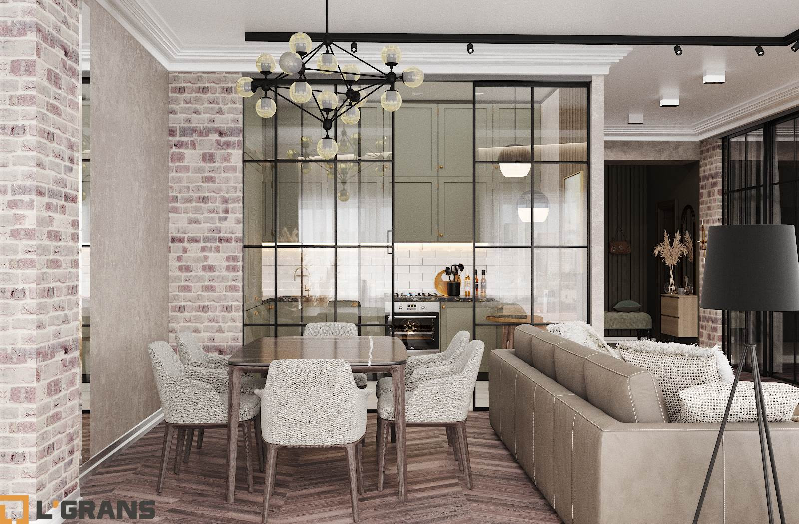 Обложка проекта: Дизайн проект интерьера квартиры в ЖК Гродеков