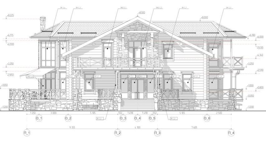 Экстерьер загородного дома в Ярославской области.