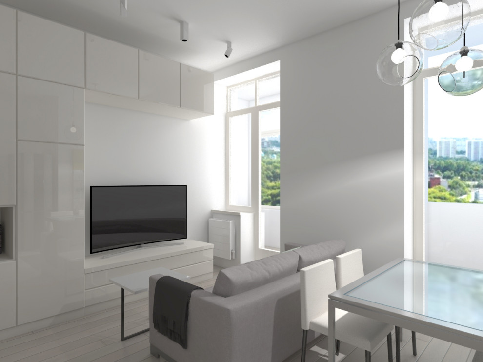 квартира в стиле минимализм для очень молодой семьи