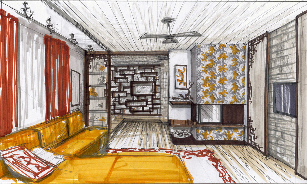 гостиная,2002, Подмосковье