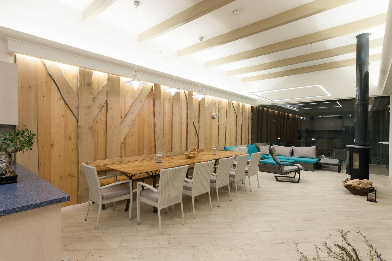 SPA-зона с зоной отдыха в частном доме