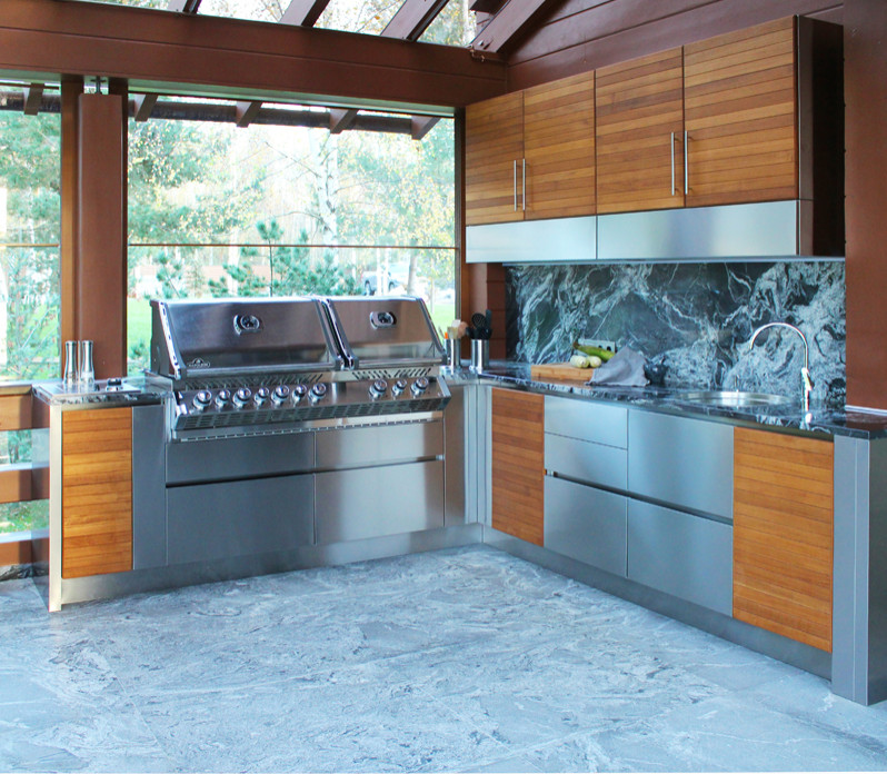 Кухня для зоны BBQ на Волге