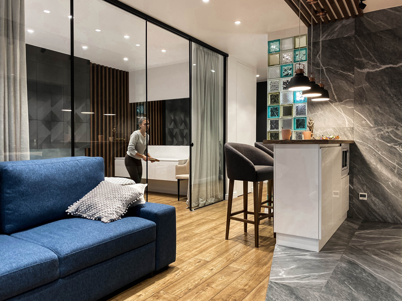 Квартира в ЖК "Седьмой континент"   дизайнера Ирины Ждановой