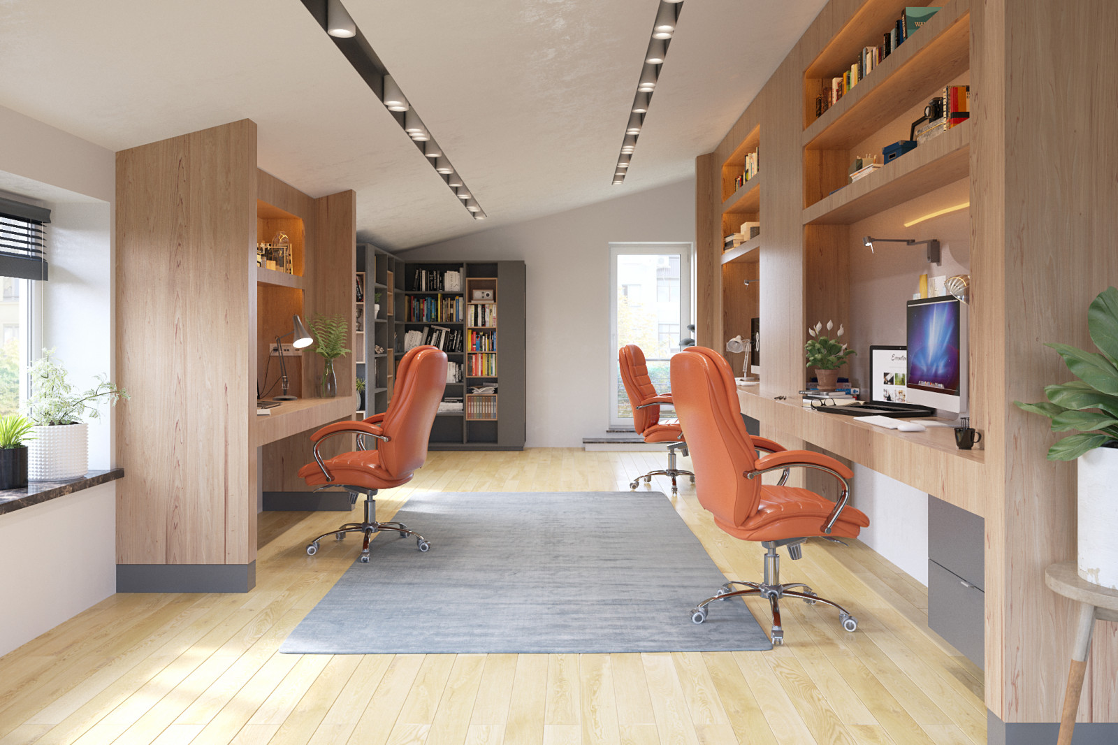 Обложка проекта: Рабочее пространство для троих детей