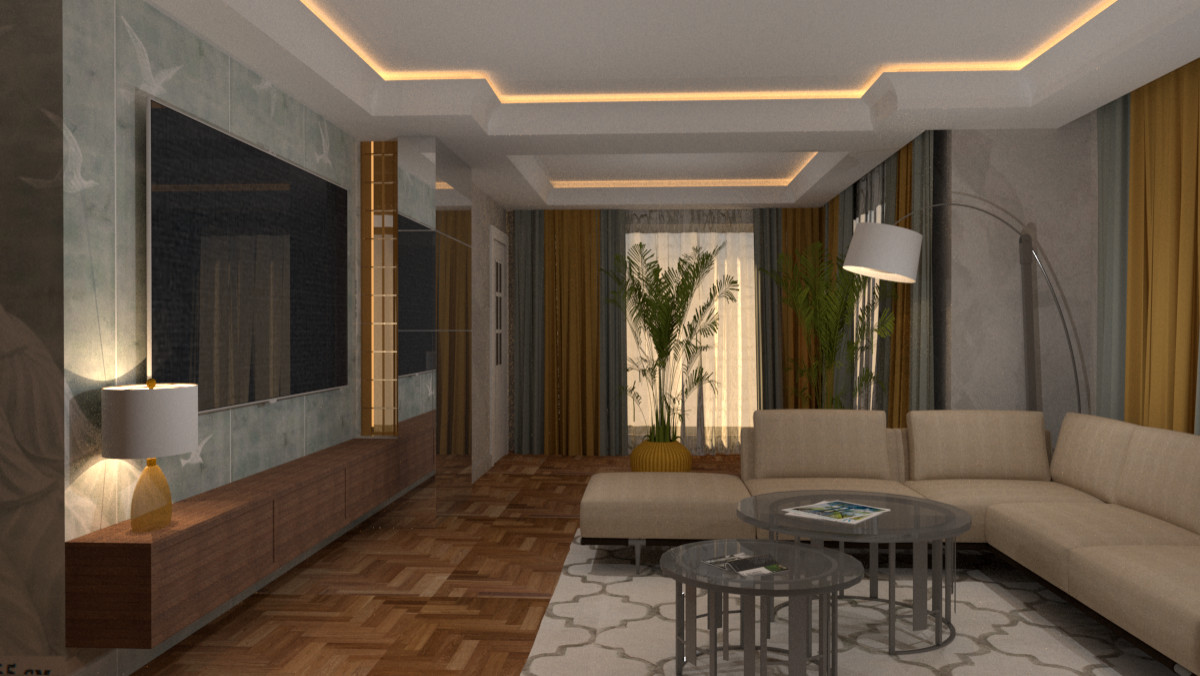 Обложка проекта: Теплая гостиная