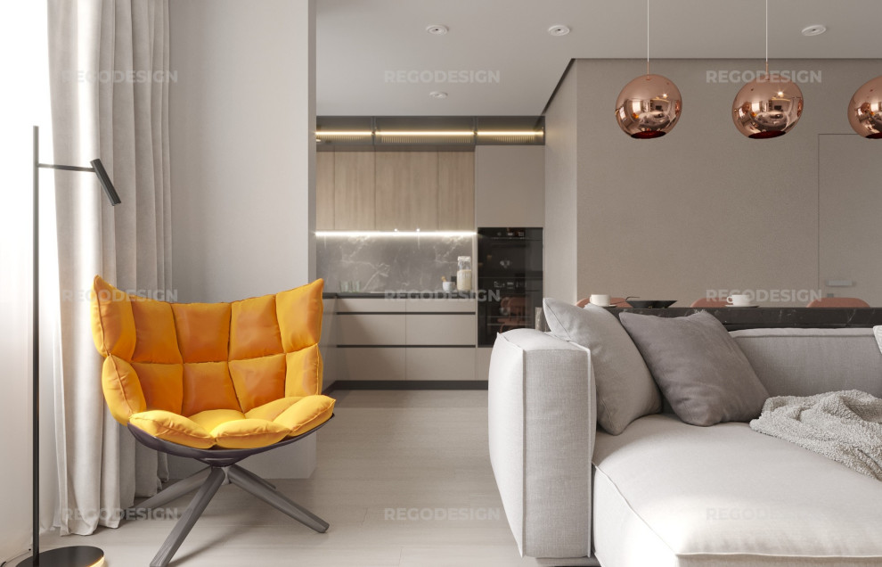 № 53 ДИЗАЙН КВАРТИРЫ 54 КВ.М. УЛ. СУХОПУТНАЯ