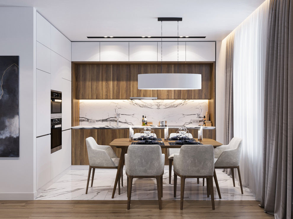 Дизайн интерьера двухкомнатной квартиры. ЖК Ясный. Москва