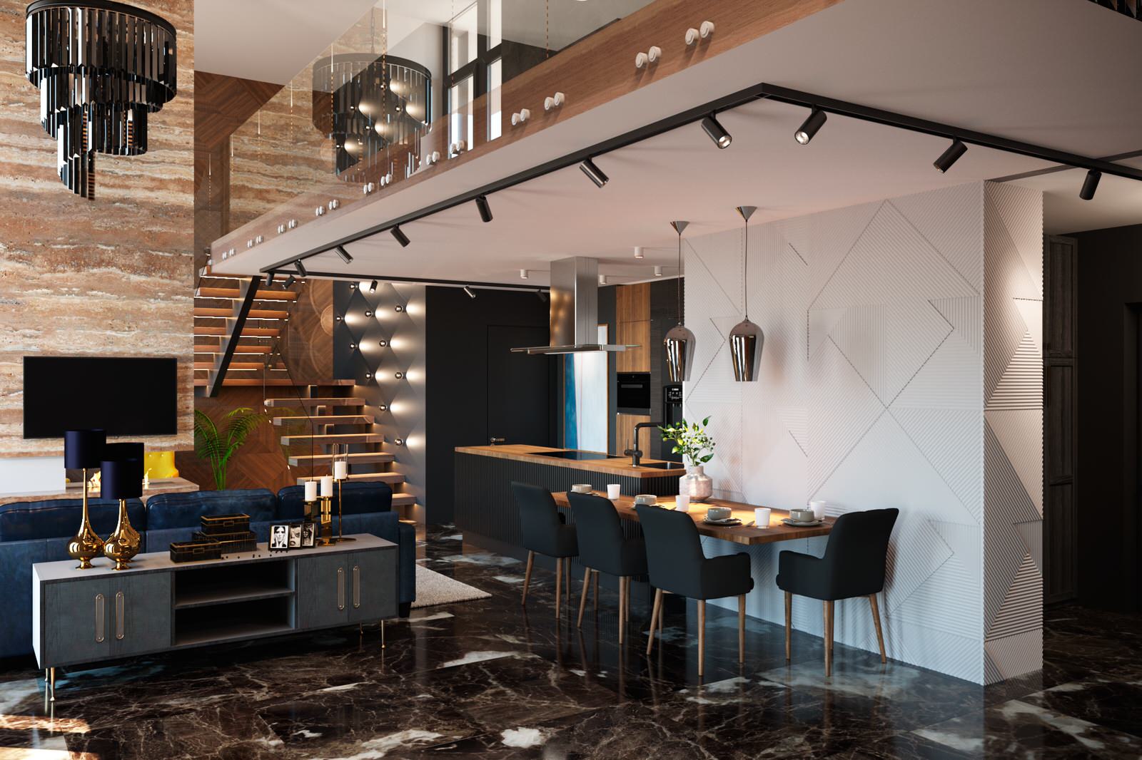 концептуальные предложения по Хайфлету 130квм. г.Новосибирск