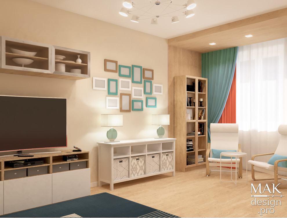 Интерьер двухуровневой квартиры 85 м2 в Купино