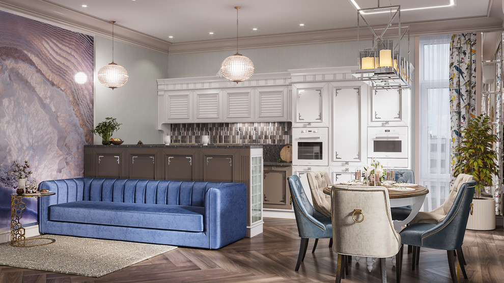 Дизайн проект квартиры "Элегантная роскошь"