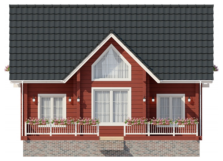 Обложка проекта: Дом из клееного бруса | Пегас 182