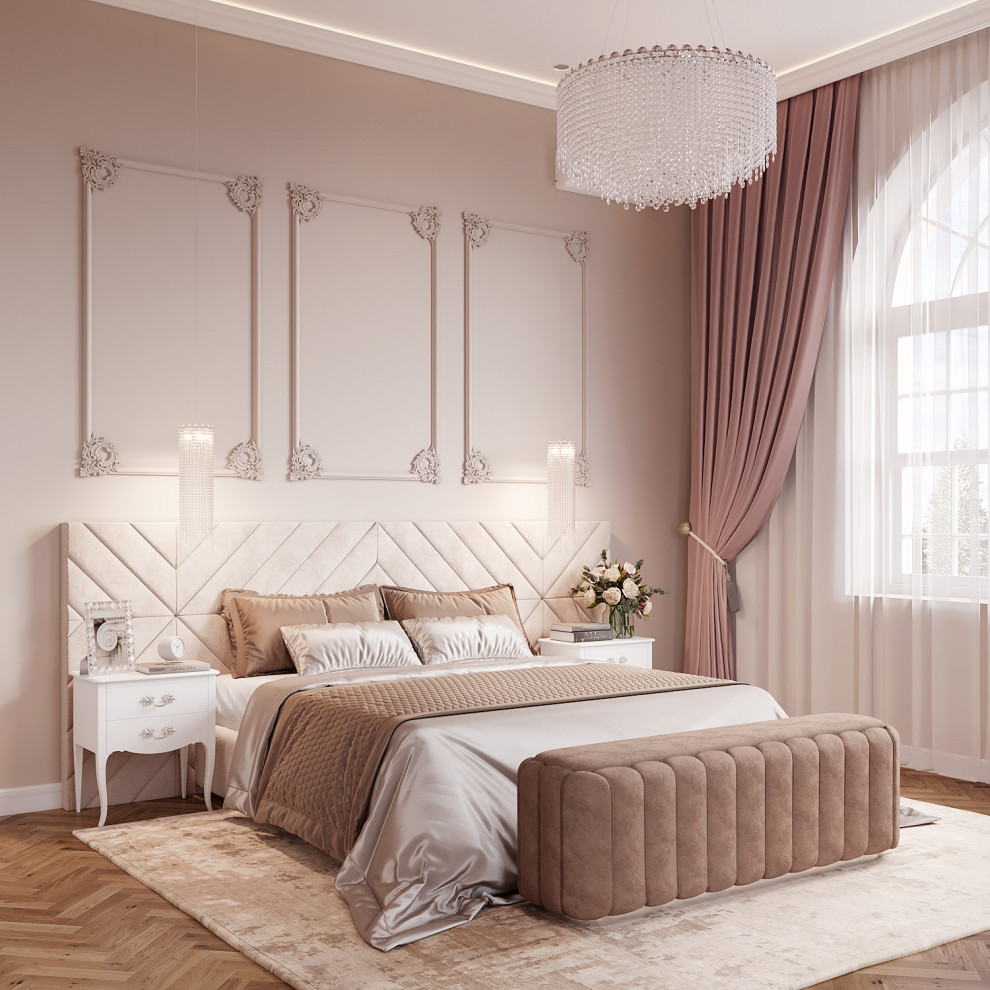 Мастер-спальня, 25 кв.м., частный дом