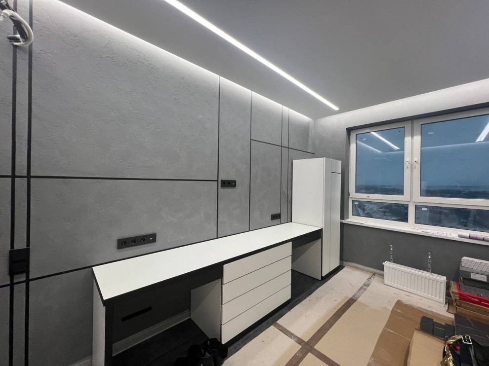 Обложка проекта: Black&White, проект квартиры