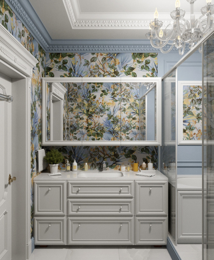 Ванная комната в доме пос. Снегири