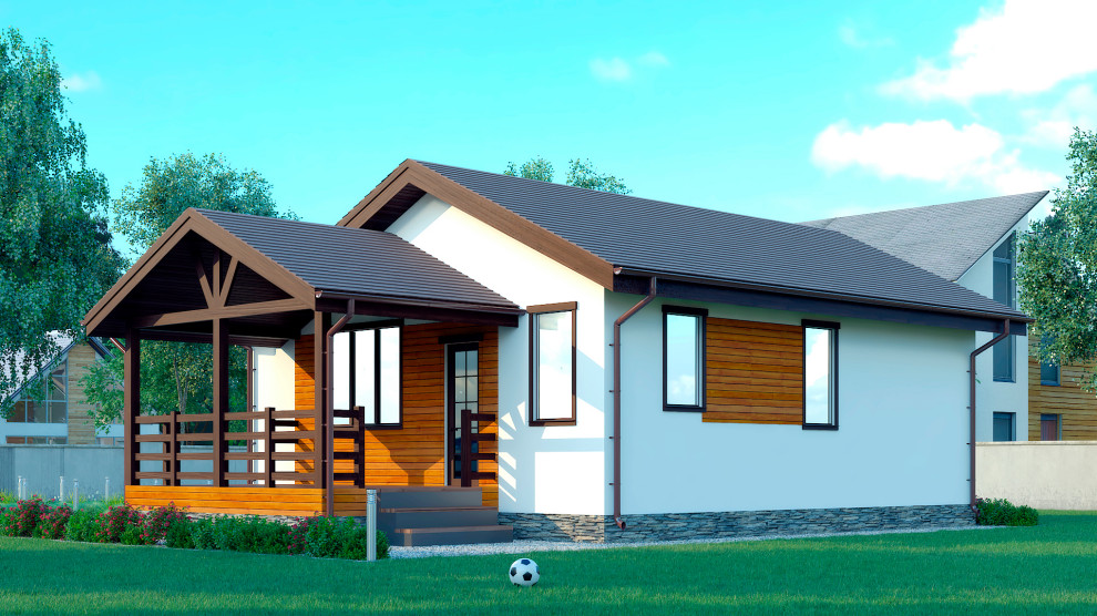 Каркасный дом, проект 16СБ01-ДО-8X9-85