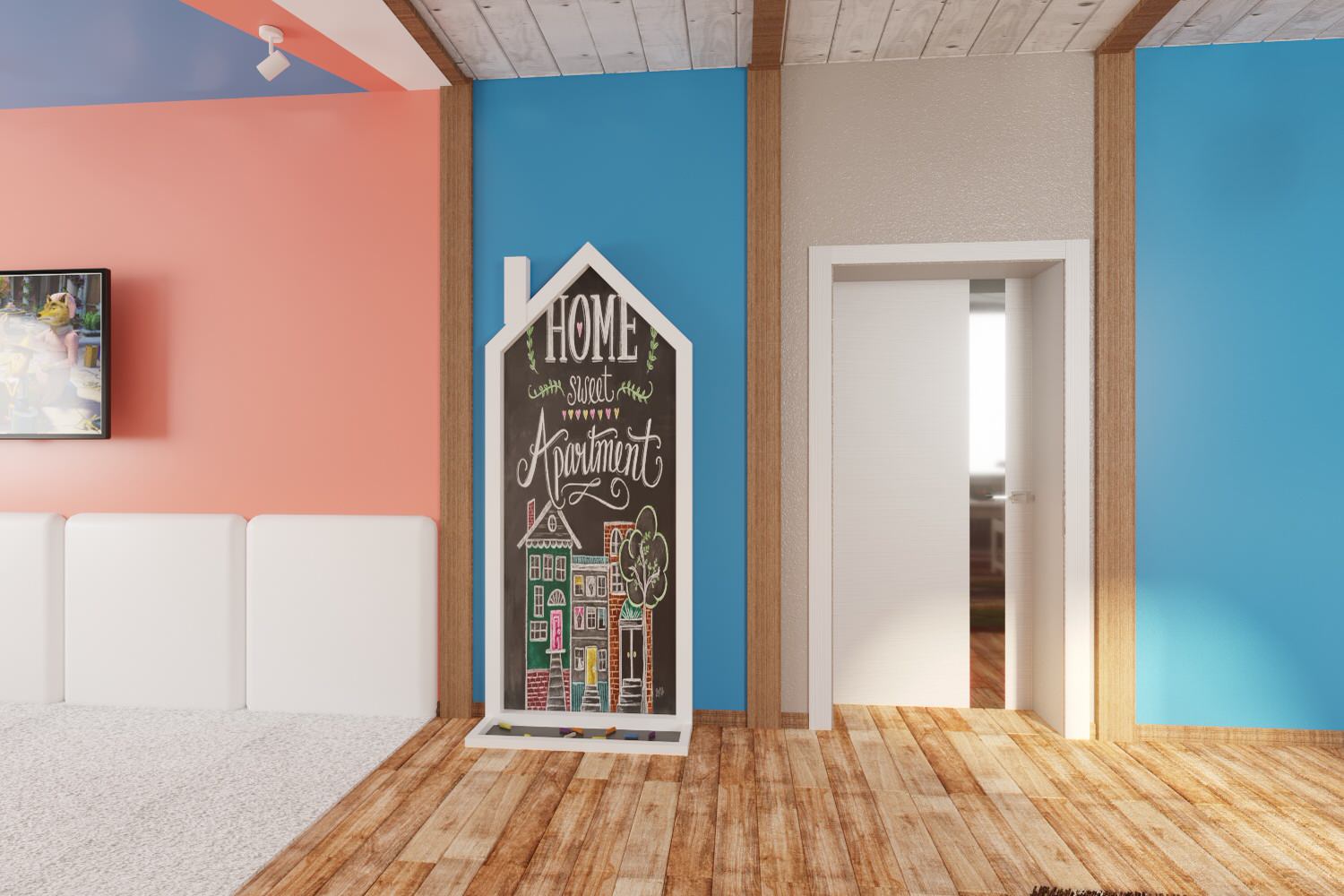 Загородный дом в современном лофте