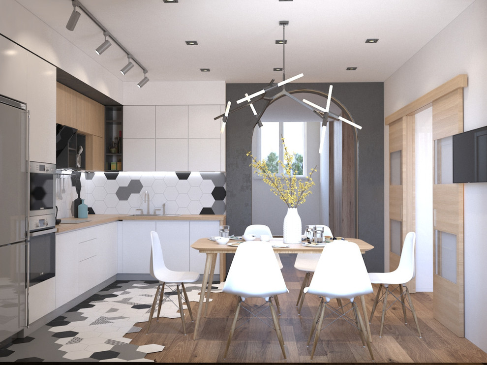 Кухня с октагонами