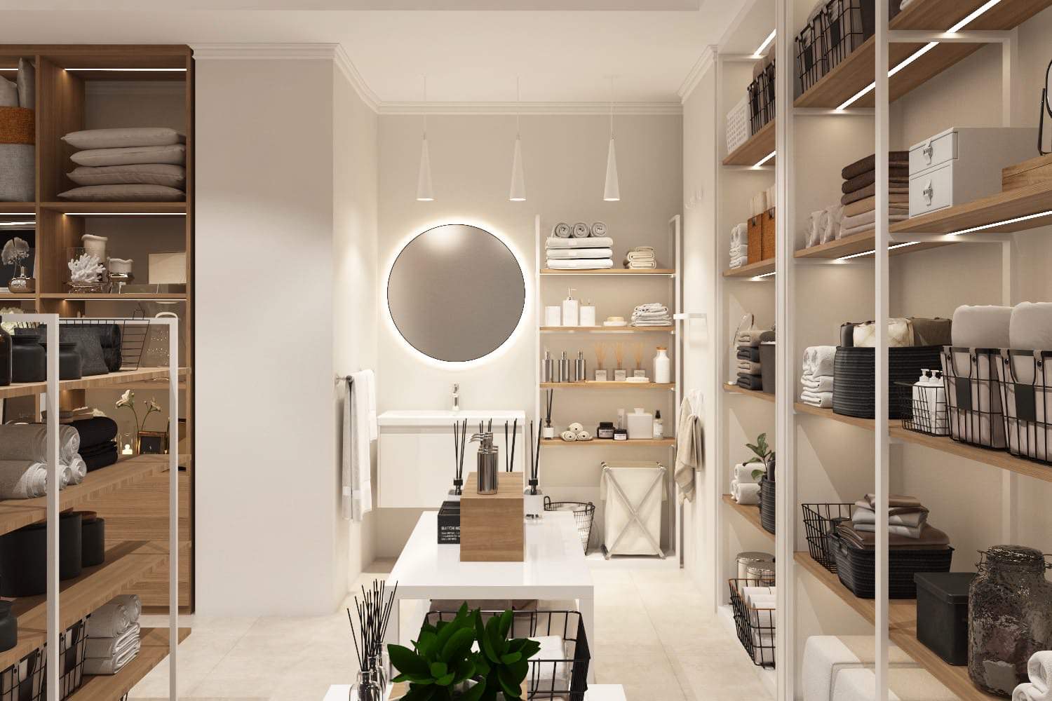 Дизайн-проект магазина домашнего текстиля в Липецке