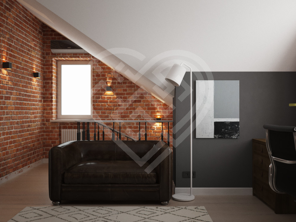 Дизайн интерьера коттеджа в стиле Лофт в Москве