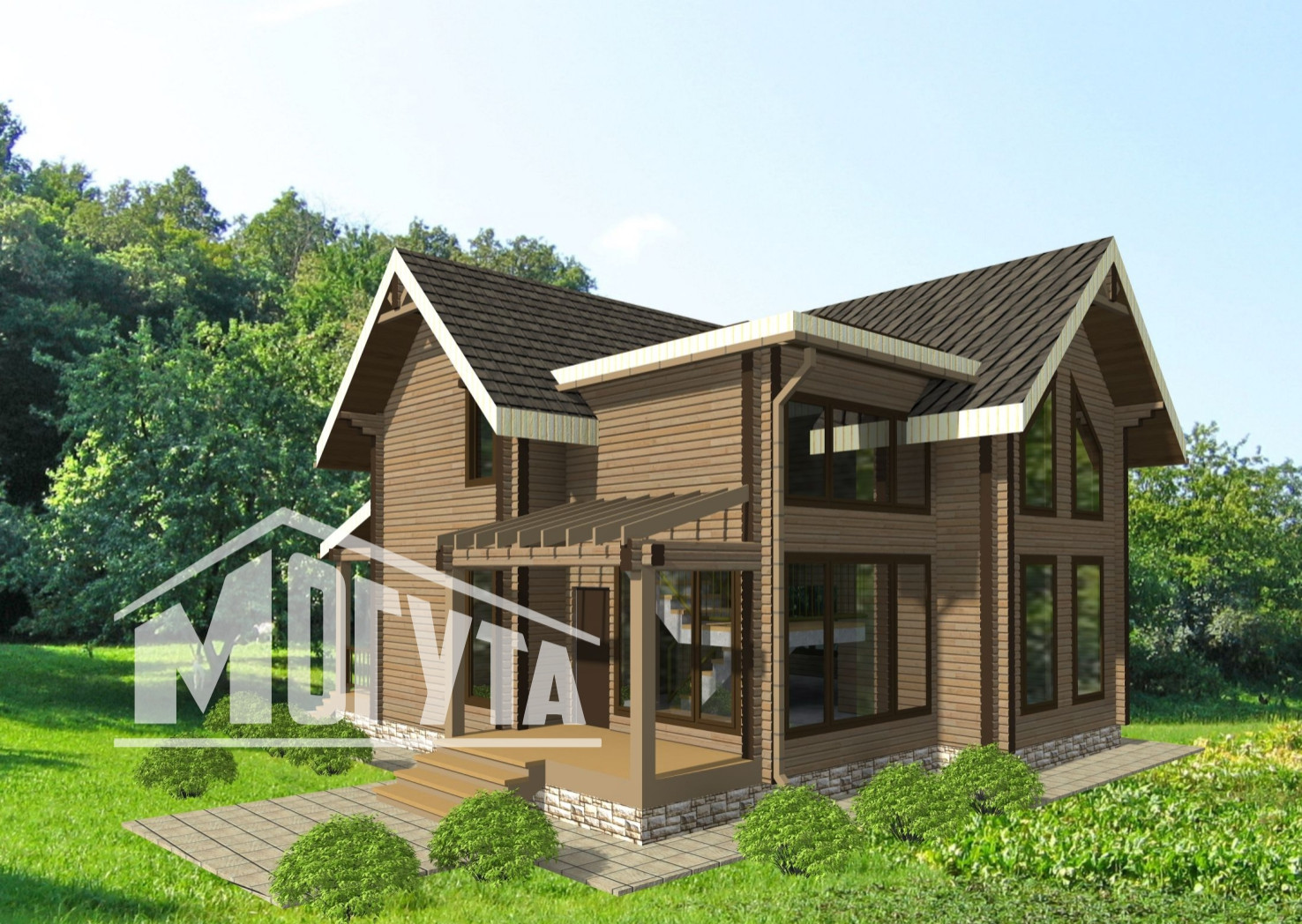 Обложка проекта: Дом в готическом стиле Готика - 140